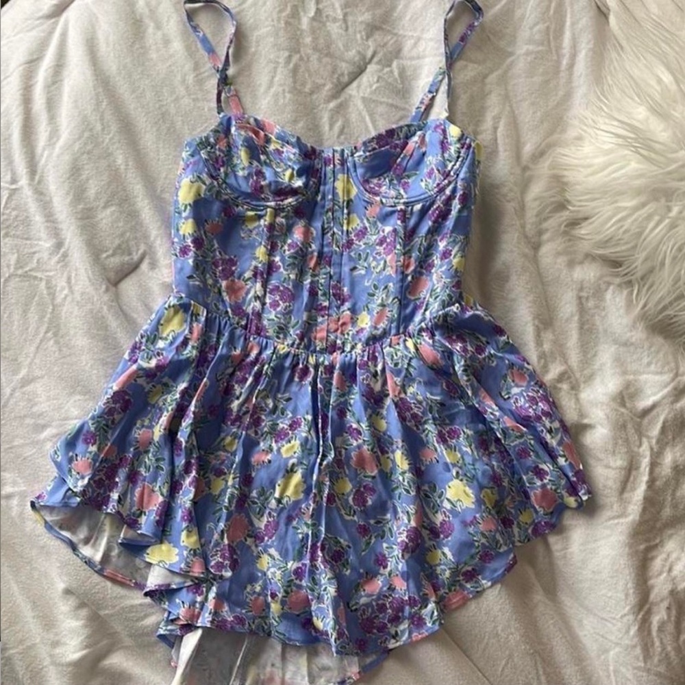 for love and lemons charlene floral mini dress